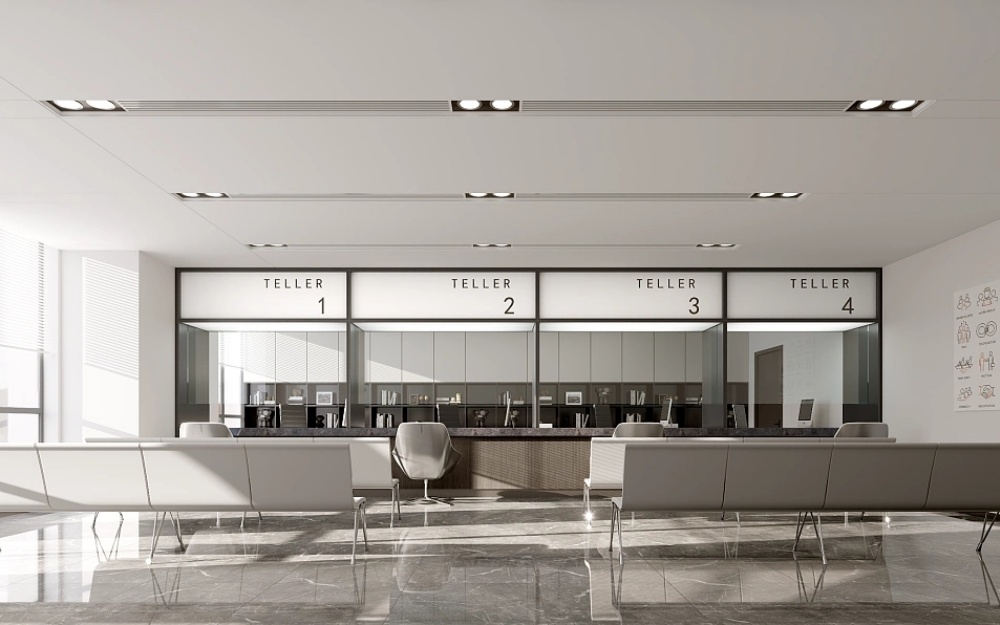 現(xiàn)代黑白灰簡(jiǎn)約辦公室裝修設(shè)計(jì)